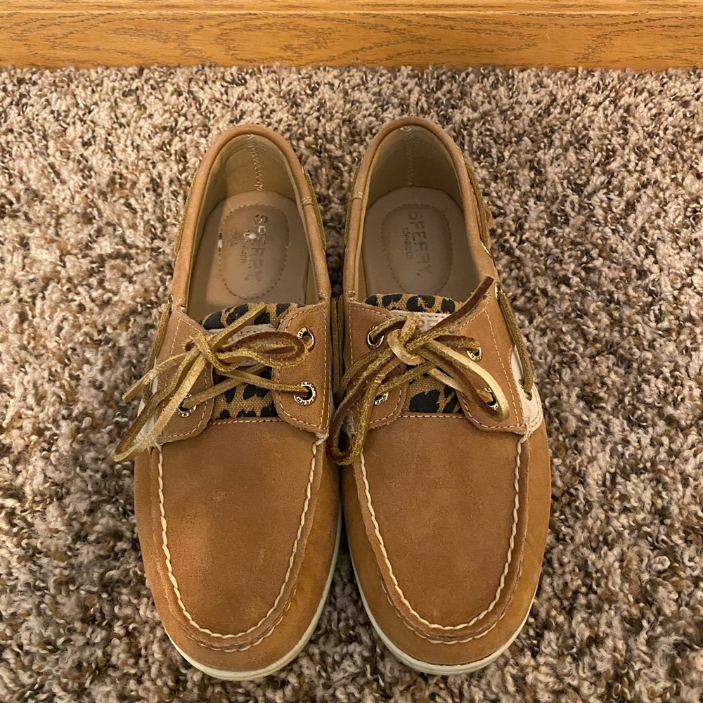 Women’s Leopard Sperry Boat Shoe
